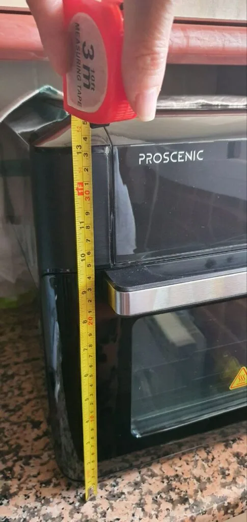 Foto con medida de altura 33 cm