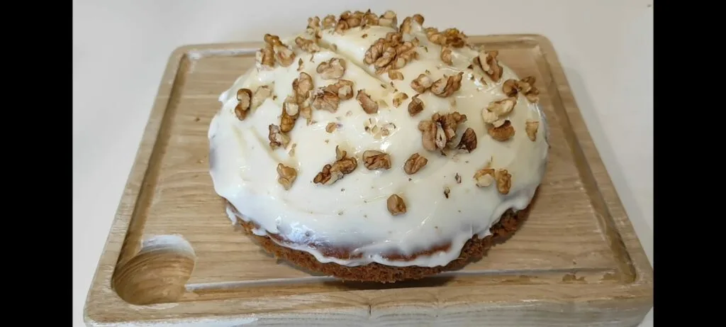 Foto de la tarta de zanahoria