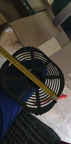 Medida de la rejilla de largo 25 cm