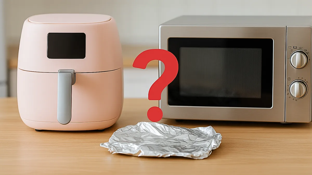 ¿SE PUEDE USAR PAPEL DE ALUMINIO EN LA FREIDORA DE AIRE? Y EN EL MICROONDAS…