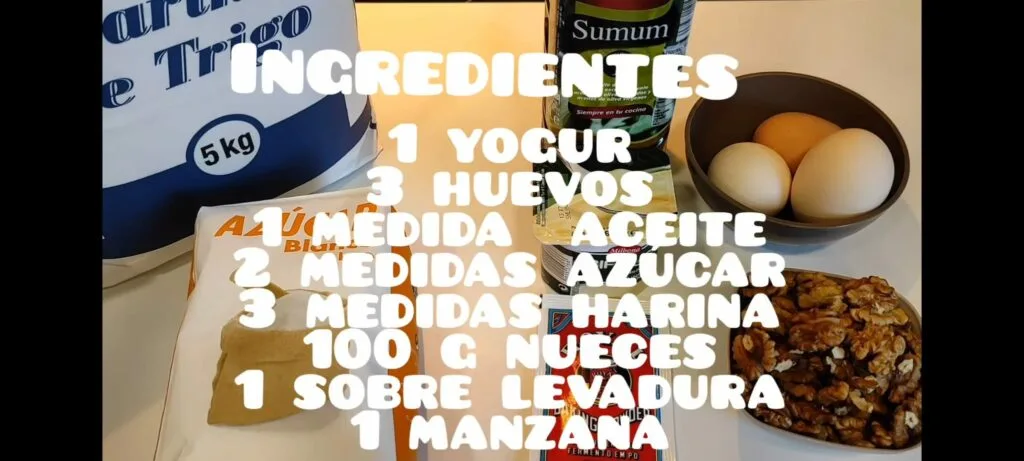 BIZCOCHO MANZANA Y NUECES