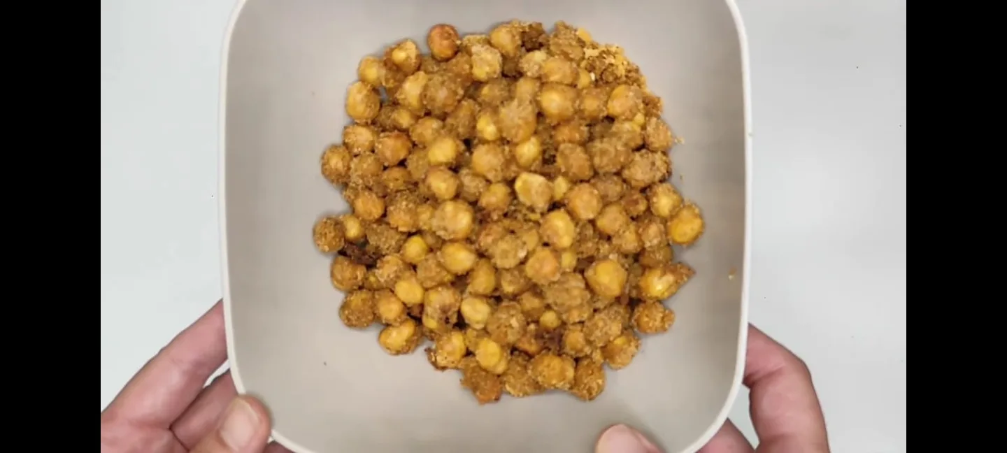 SNACK DE GARBANZOS. FREIDORA DE AIRE