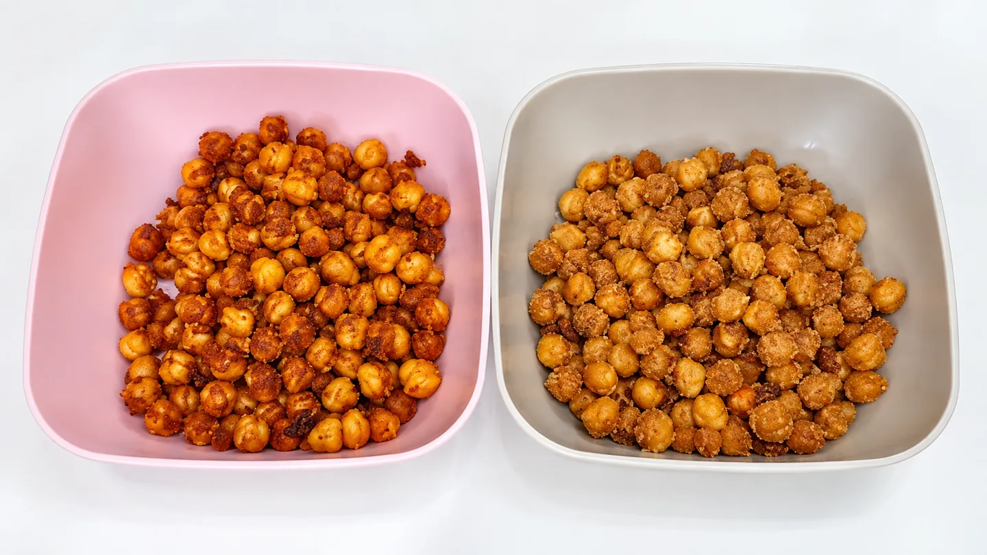 SNACK DE GARBANZOS. FREIDORA DE AIRE