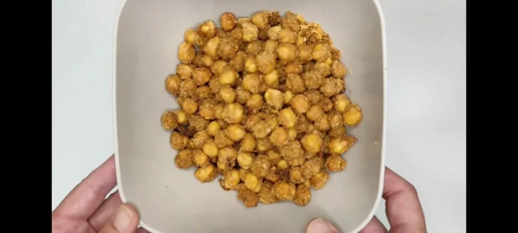 SNACK DE GARBANZOS. FREIDORA DE AIRE