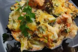 BROCOLI CON POLLO FREIDORA DE AIRE
