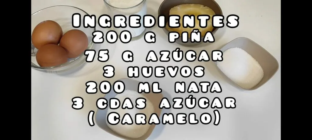 FLAN DE PIÑA