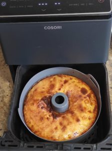 Flan en freidora de aire