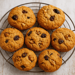 Cookies de nueces y arándanos en freidora de aire