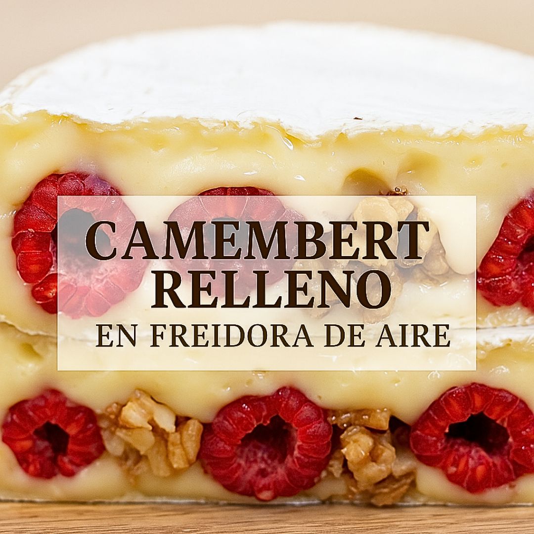 Camembert relleno en freidora de aire