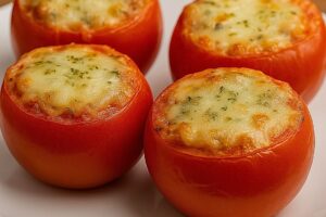 TOMATES RELLENOS EN FREIDORA DE AIRE FÁCILES Y SALUDABLES