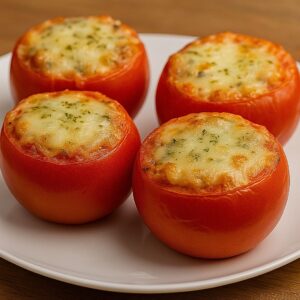 Tomates rellenos freidora de aire